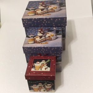 SET OF THREE LANG COMPANY LTD BOXES